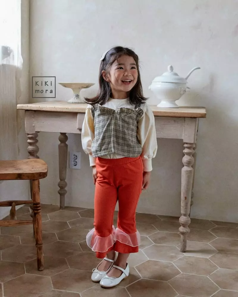 Kikimora - Korean Children Fashion - #childrensboutique - Check Bustier - 2