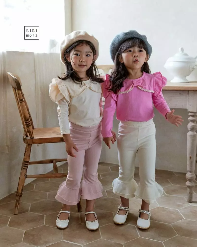 Kikimora - Korean Children Fashion - #designkidswear - Lovely Frill Tee - 6