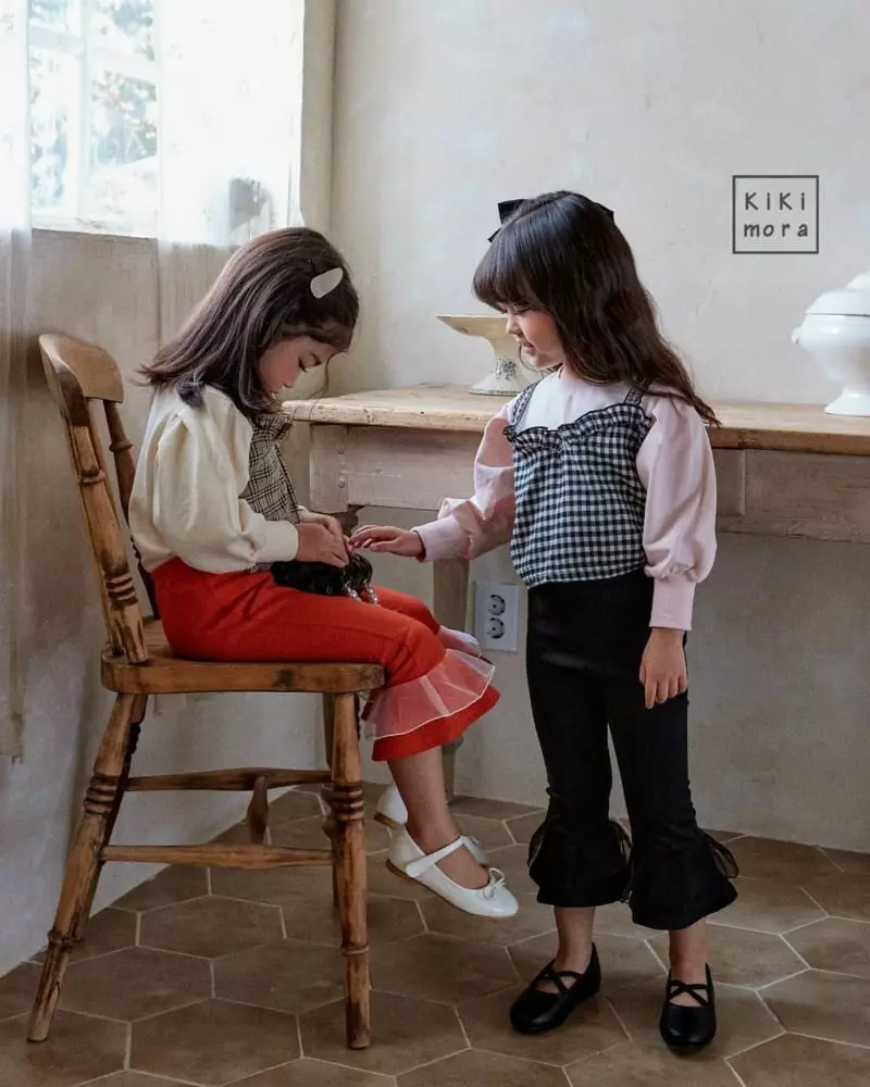 Kikimora - Korean Children Fashion - #designkidswear - Check Bustier - 4