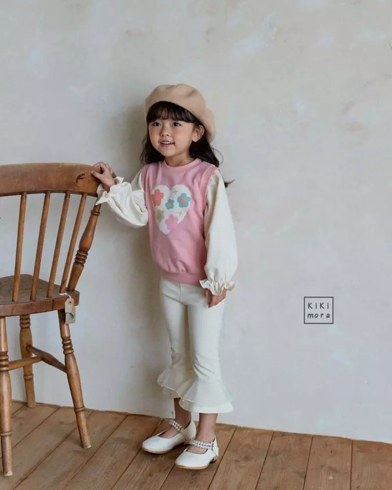 Kikimora - Korean Children Fashion - #discoveringself - Heart Daisy Tee