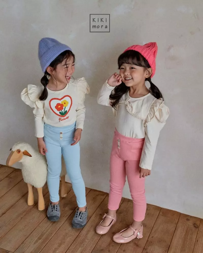 Kikimora - Korean Children Fashion - #discoveringself - Button Leggings