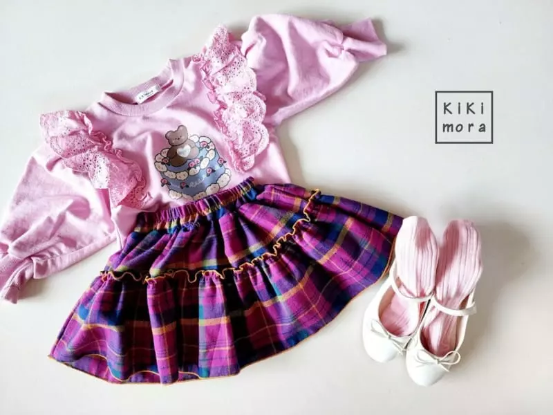 Kikimora - Korean Children Fashion - #fashionkids - Mini Check Skirt - 9