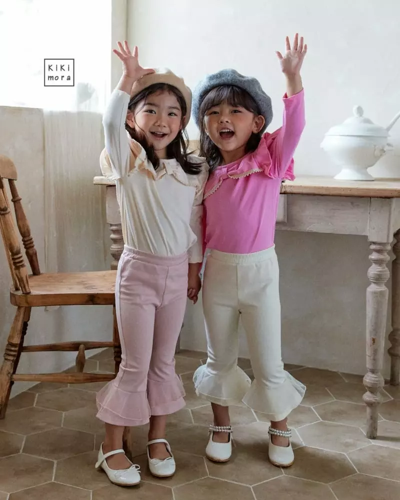 Kikimora - Korean Children Fashion - #fashionkids - Lovely Frill Tee - 8