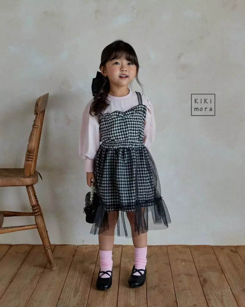 Kikimora - Korean Children Fashion - #fashionkids - Check Sha Skirt - 7