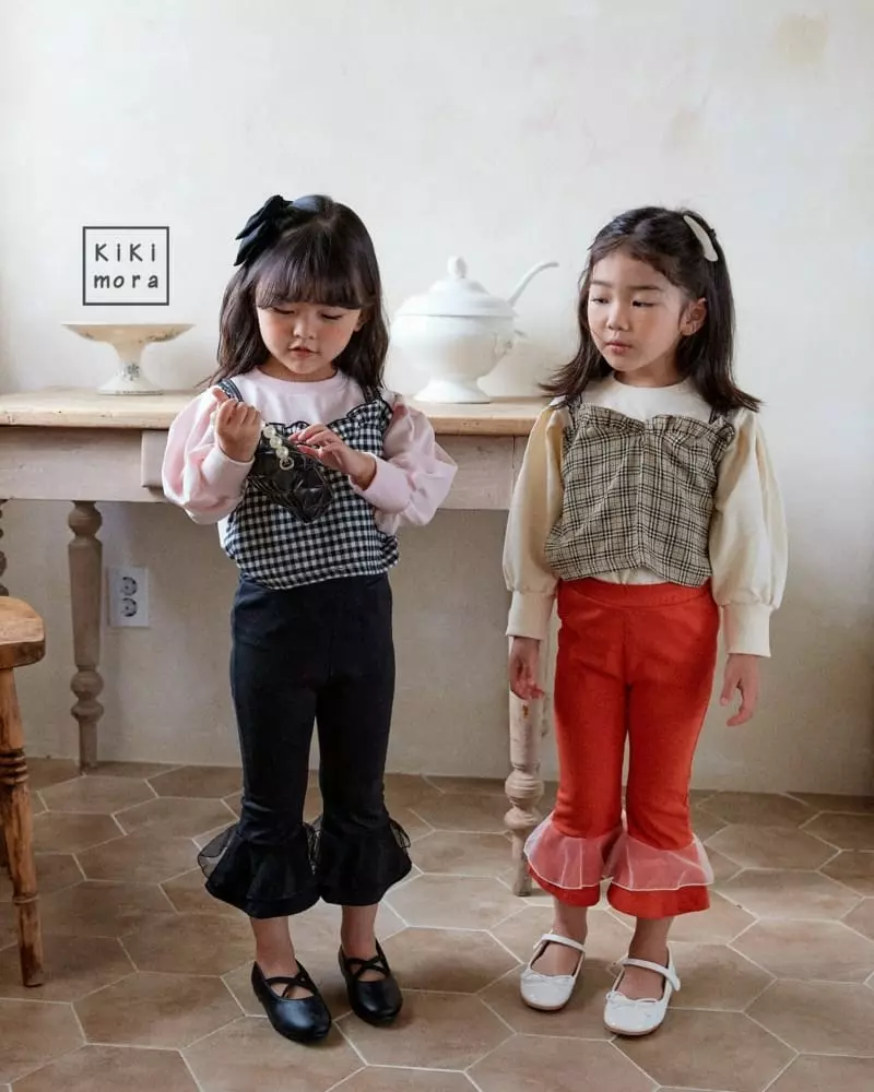 Kikimora - Korean Children Fashion - #fashionkids - Check Bustier - 5