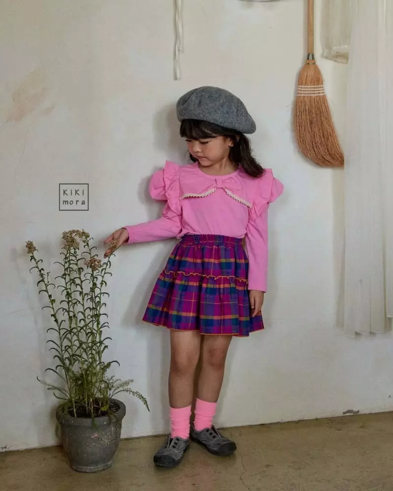 Kikimora - Korean Children Fashion - #kidsshorts - Lovely Frill Tee - 9