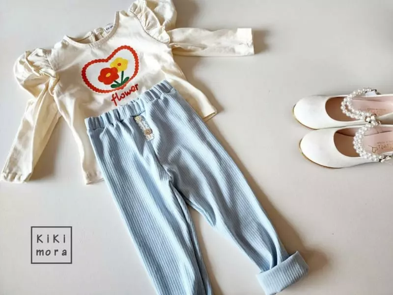 Kikimora - Korean Children Fashion - #kidsshorts - Button Leggings - 3