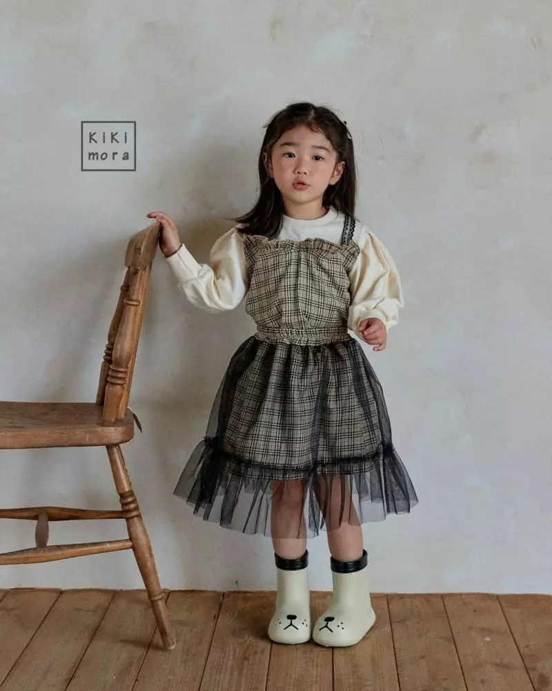 Kikimora - Korean Children Fashion - #kidsstore - Check Sha Skirt - 9