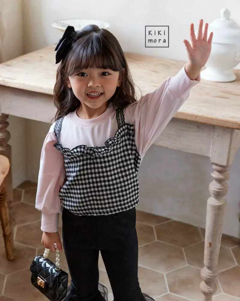 Kikimora - Korean Children Fashion - #kidsstore - Check Bustier - 7