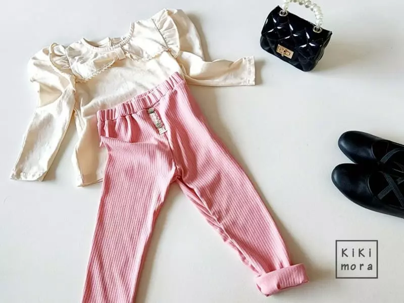 Kikimora - Korean Children Fashion - #kidsshorts - Button Leggings - 4