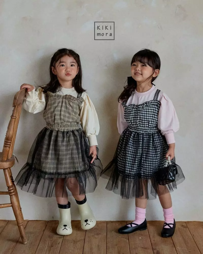 Kikimora - Korean Children Fashion - #kidzfashiontrend - Check Sha Skirt - 10