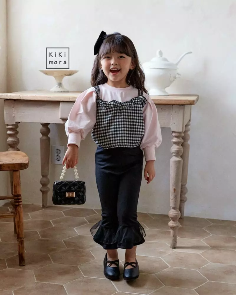 Kikimora - Korean Children Fashion - #kidzfashiontrend - Check Bustier - 8