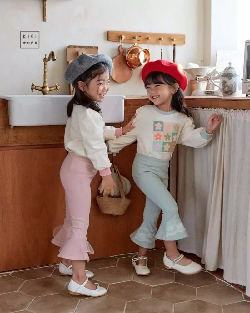 Kikimora - Korean Children Fashion - #kidsstore - Lace Bootscut Pants - 4