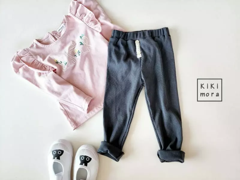 Kikimora - Korean Children Fashion - #kidzfashiontrend - Button Leggings - 5