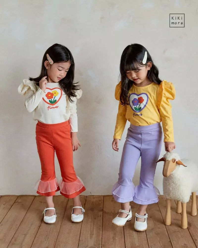 Kikimora - Korean Children Fashion - #magicofchildhood - Heart Frill tee - 3