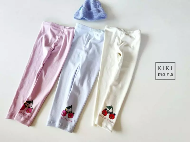Kikimora - Korean Children Fashion - #magicofchildhood - Cherry Bear Leggings - 5