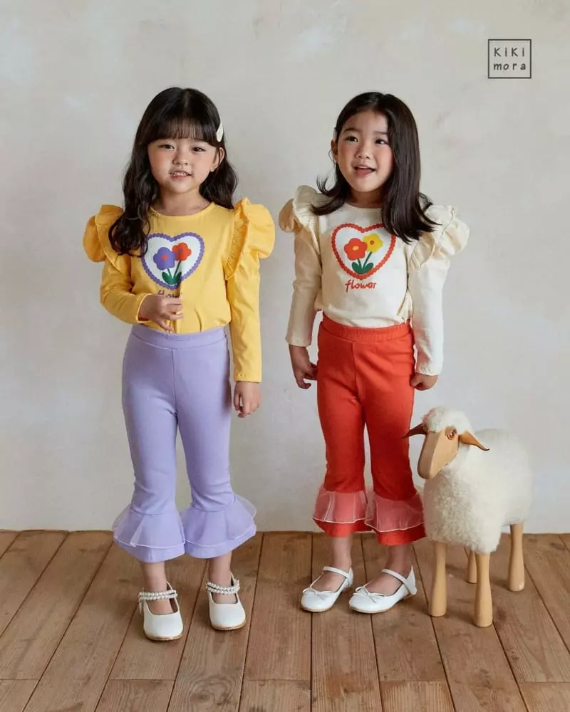 Kikimora - Korean Children Fashion - #magicofchildhood - Heart Frill tee - 4