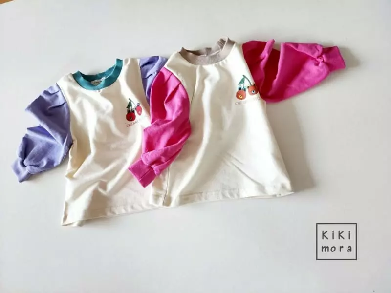 Kikimora - Korean Children Fashion - #minifashionista - Cherry Color Tee - 2