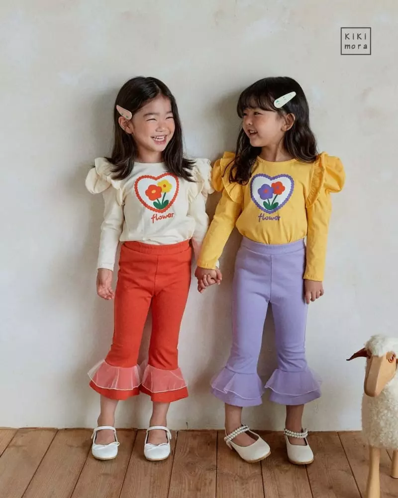 Kikimora - Korean Children Fashion - #prettylittlegirls - Heart Frill tee - 5