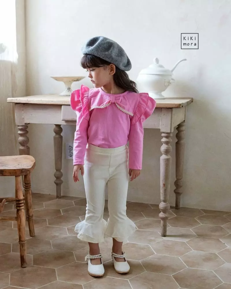Kikimora - Korean Children Fashion - #stylishchildhood - Lovely Frill Tee - 3