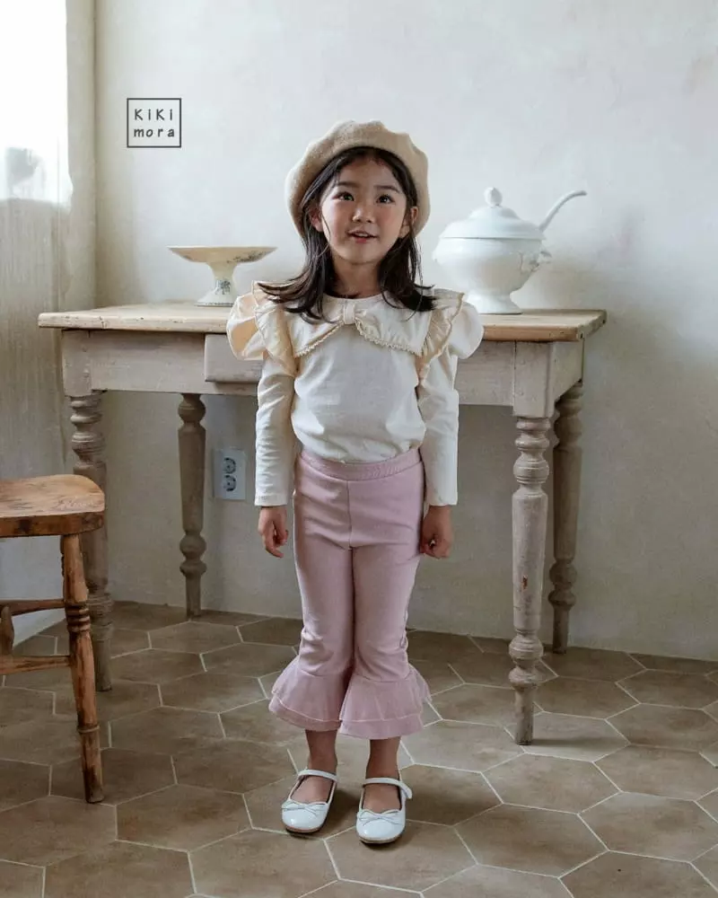 Kikimora - Korean Children Fashion - #todddlerfashion - Lovely Frill Tee