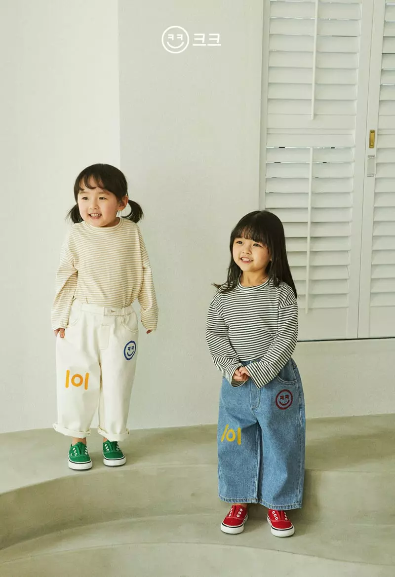 Kk - Korean Children Fashion - #Kfashion4kids - Line Stripes Tee - 7