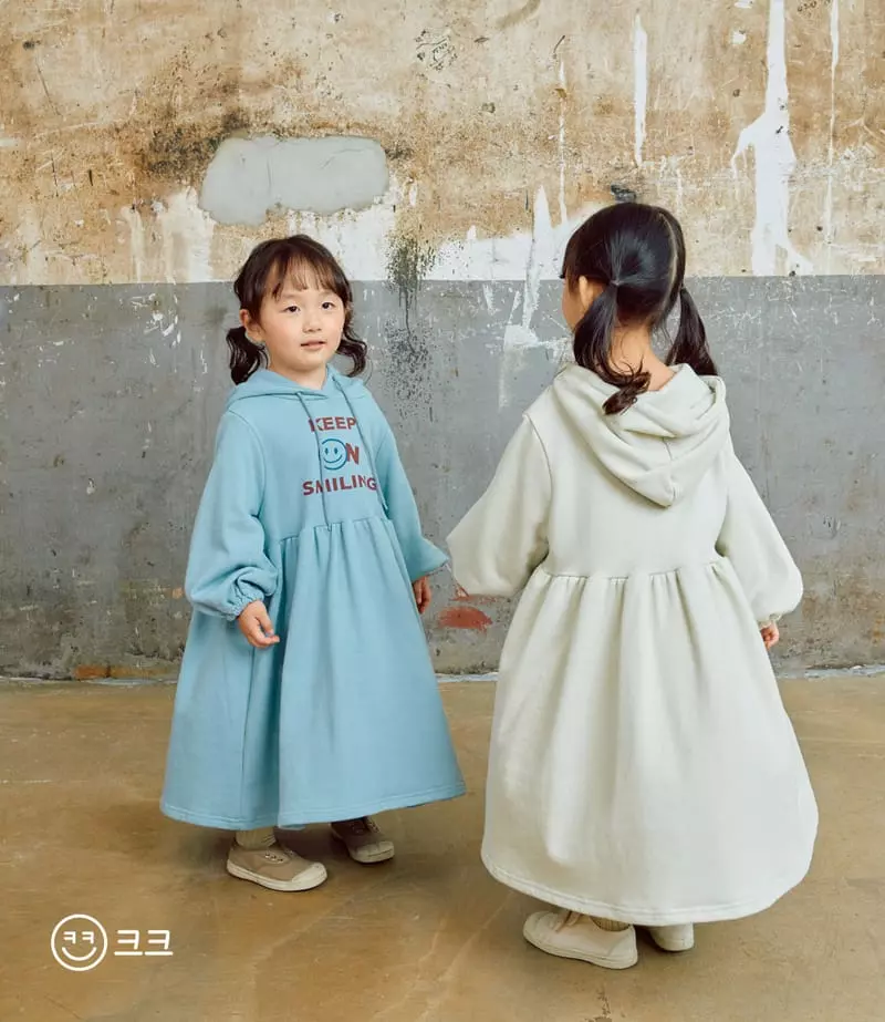Kk - Korean Children Fashion - #childofig - Smile Hoody One-piece - 2