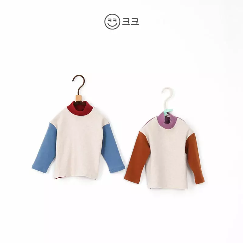Kk - Korean Children Fashion - #childofig - Color Turtleneck Tee - 12
