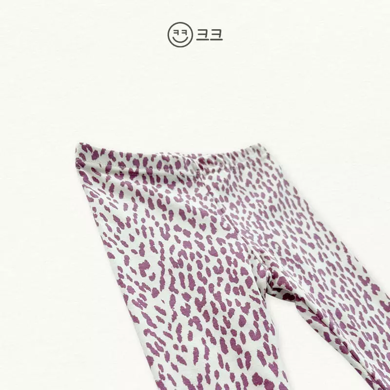 Kk - Korean Children Fashion - #childofig - Leopard Leggings - 10