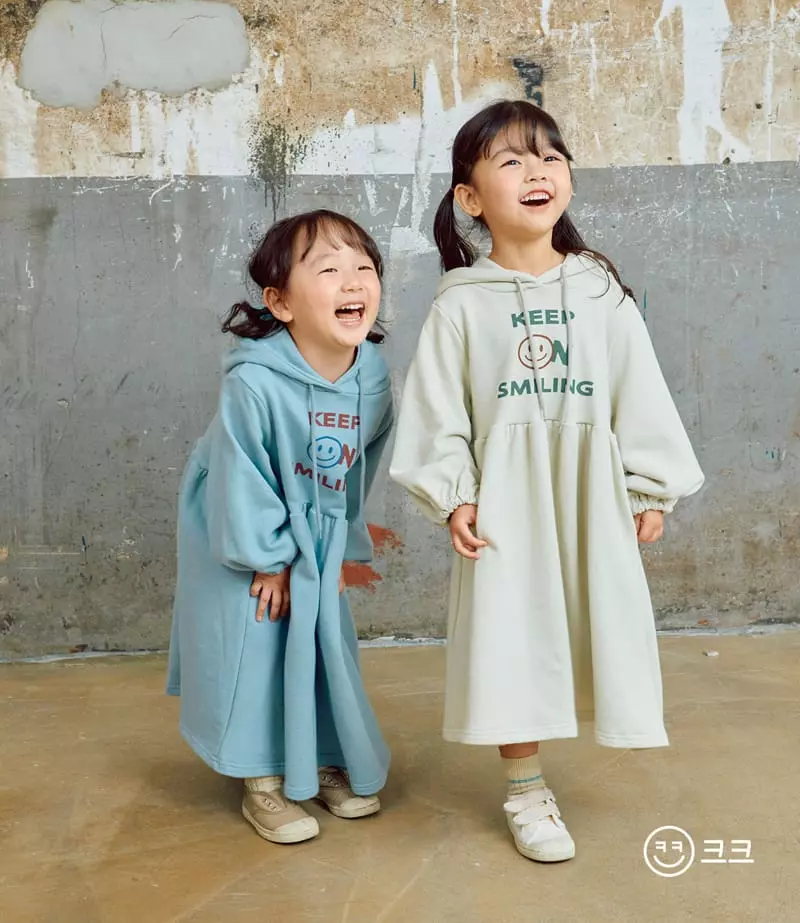 Kk - Korean Children Fashion - #childrensboutique - Smile Hoody One-piece - 3