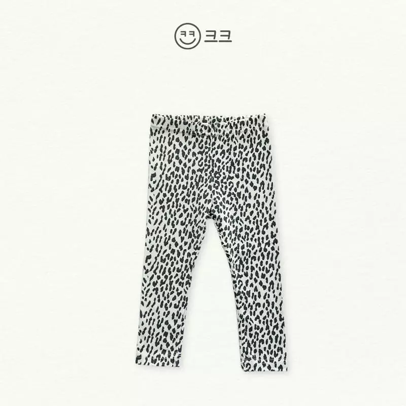 Kk - Korean Children Fashion - #childrensboutique - Leopard Leggings - 12