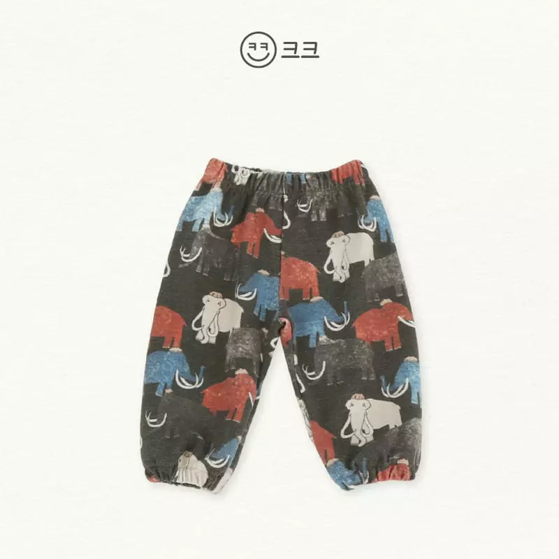 Kk - Korean Children Fashion - #designkidswear - Elephant Jogger Pants - 3