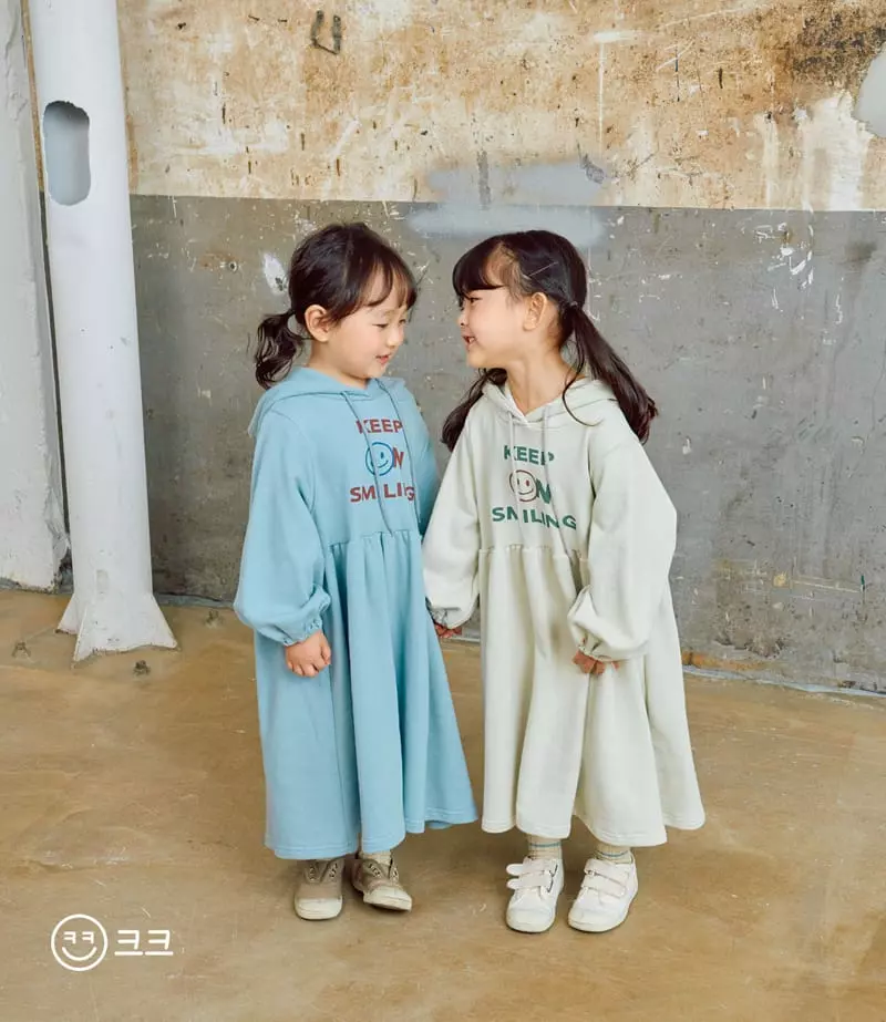 Kk - Korean Children Fashion - #discoveringself - Smile Hoody One-piece - 5