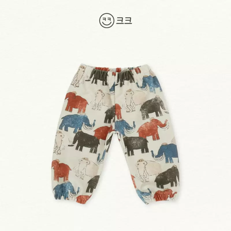 Kk - Korean Children Fashion - #designkidswear - Elephant Jogger Pants - 4
