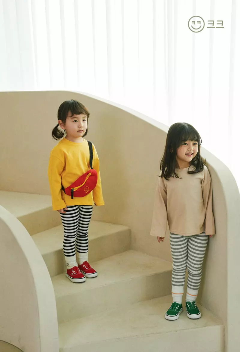 Kk - Korean Children Fashion - #discoveringself - Band Leggings