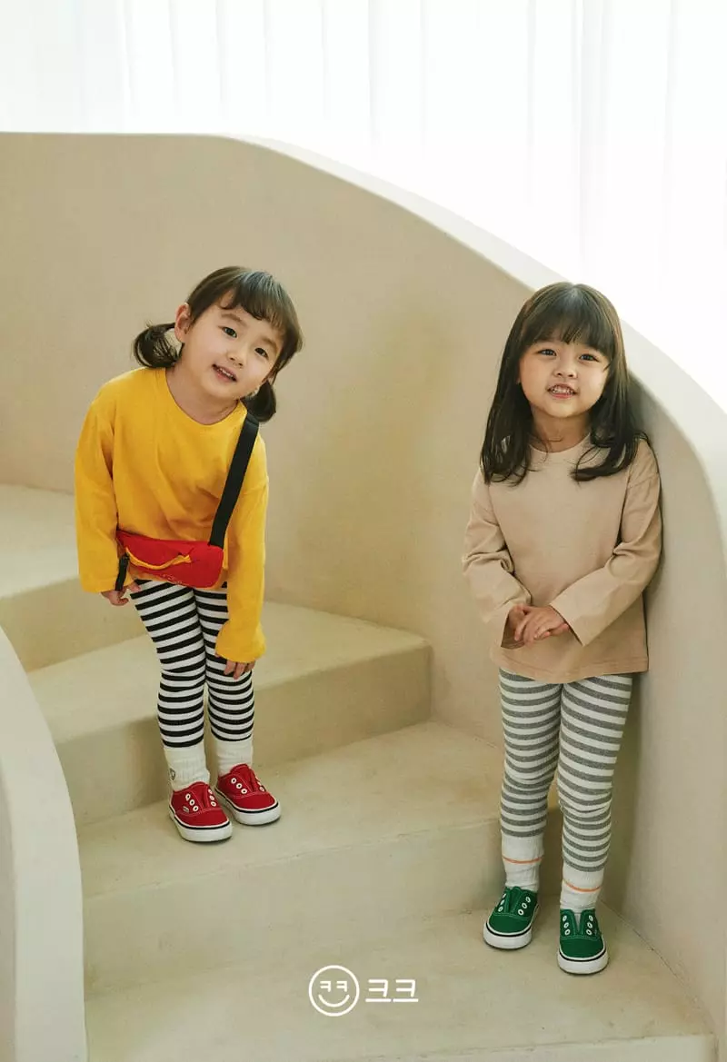 Kk - Korean Children Fashion - #fashionkids - Band Leggings - 2