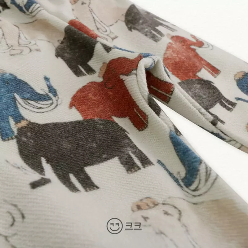 Kk - Korean Children Fashion - #kidsshorts - Elephant Jogger Pants - 6