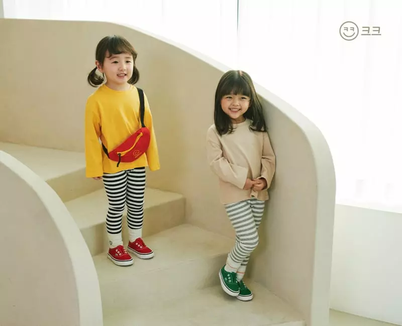 Kk - Korean Children Fashion - #kidsshorts - Band Leggings - 4