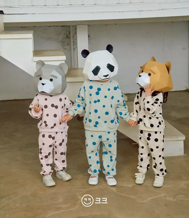 Kk - Korean Children Fashion - #kidsstore - Dot Top Bottom Set - 8