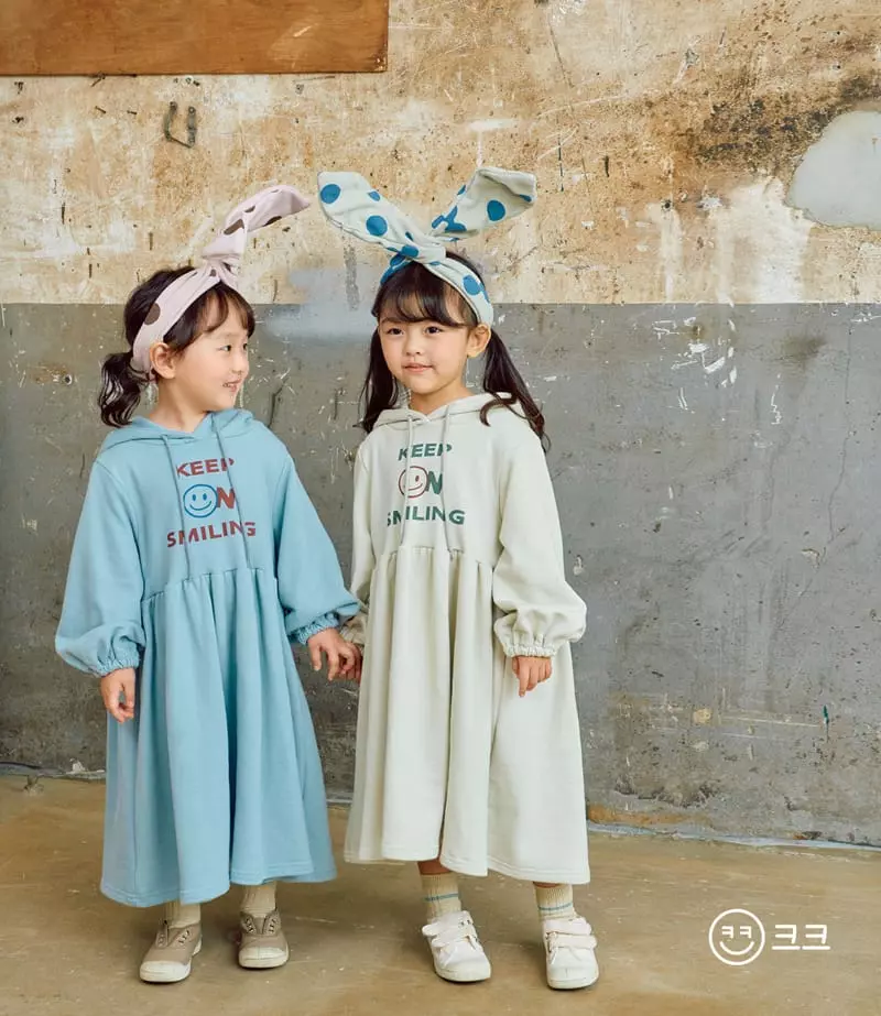Kk - Korean Children Fashion - #kidzfashiontrend - Smile Hoody One-piece - 9
