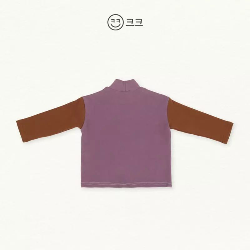 Kk - Korean Children Fashion - #kidzfashiontrend - Color Turtleneck Tee - 6