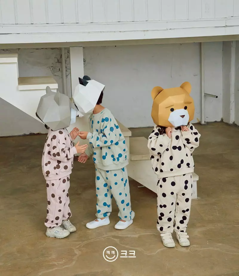 Kk - Korean Children Fashion - #kidzfashiontrend - Dot Top Bottom Set - 9
