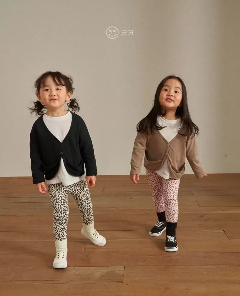 Kk - Korean Children Fashion - #littlefashionista - Leopard Leggings - 6