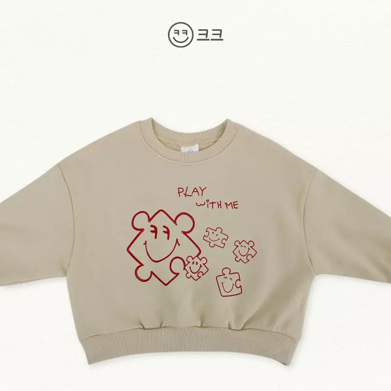 Kk - Korean Children Fashion - #littlefashionista - Puzzle Sweatshirt - 3