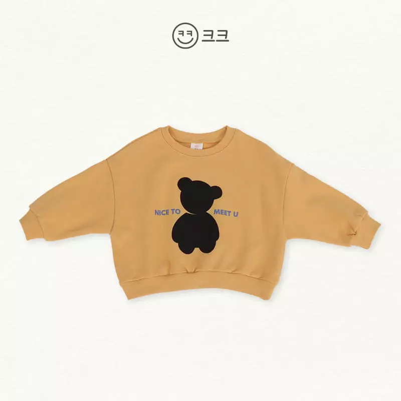 Kk - Korean Children Fashion - #littlefashionista - Bear Top Bottom Set - 10