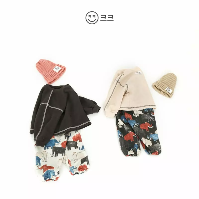 Kk - Korean Children Fashion - #magicofchildhood - Elephant Jogger Pants - 11