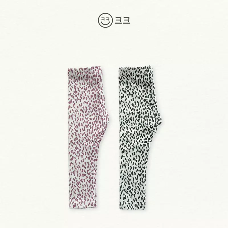 Kk - Korean Children Fashion - #minifashionista - Leopard Leggings - 8