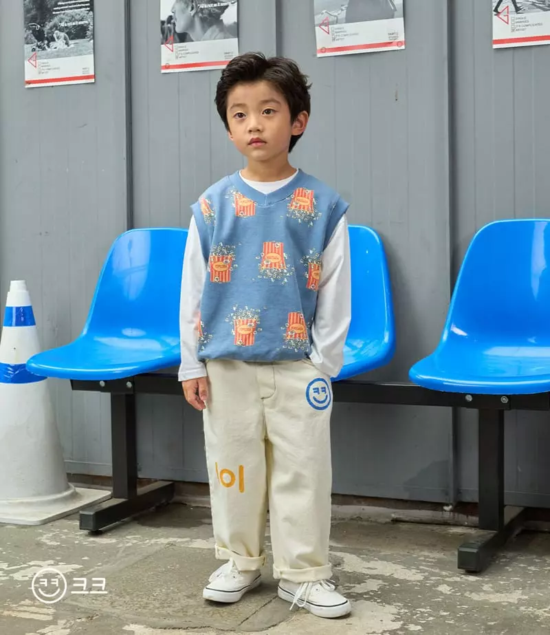 Kk - Korean Children Fashion - #minifashionista - Banding Wide Pants - 11