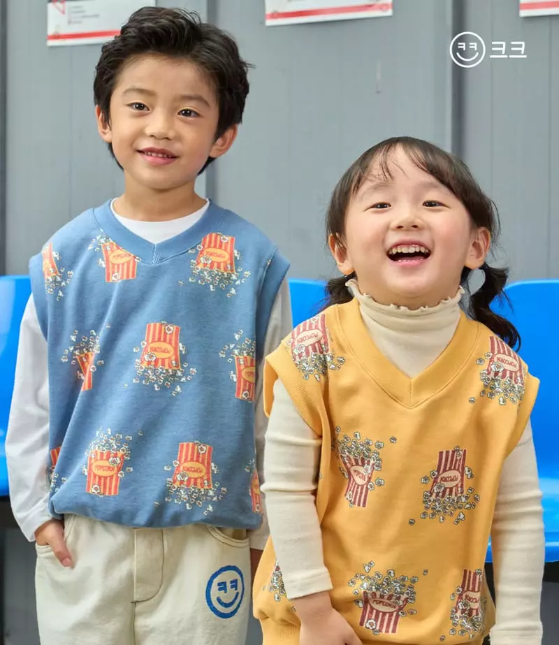 Kk - Korean Children Fashion - #minifashionista - Popcorn Vest - 8