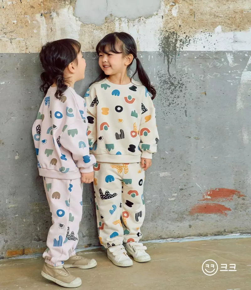 Kk - Korean Children Fashion - #minifashionista - Square Top Bottom Set - 6